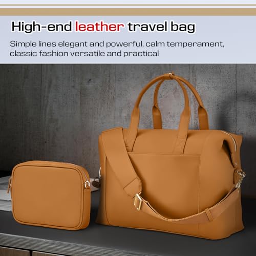 Luxury Leather Travel Luggage Set