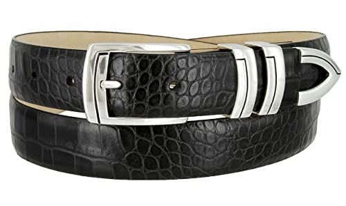 BS8191 Genuine Full-Grain Cowhide Leather Designer Golf Dress Belt 1-1/8