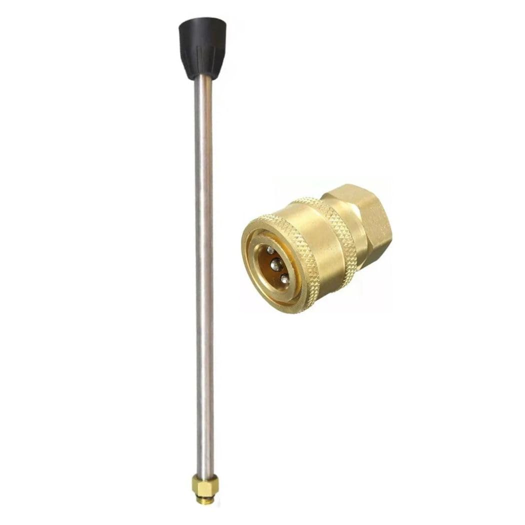 JPT 10-Inch High Pressure Washer Extension Rod/Wand With 1/4-Inch Quick Connector-picture-1