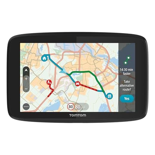 TomTom GPS GO Essential - 5 Pouces, Évitez des embouteillages grâce à TomTom trafic, mises à Jour des Cartes Europe, mises à Jour Via Wi-FI (Reconditionné)