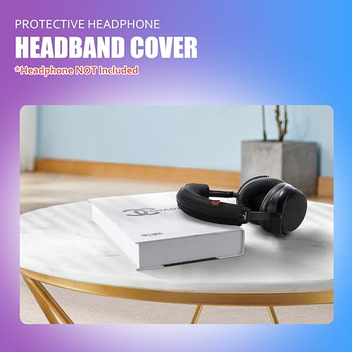 Image of Momentum 4 Protective Headband Cover Compatible With Sennheiser Momentum 4 Headphone Thicker Sports Fabric Replacement Headband Cushion Pad Protector Black