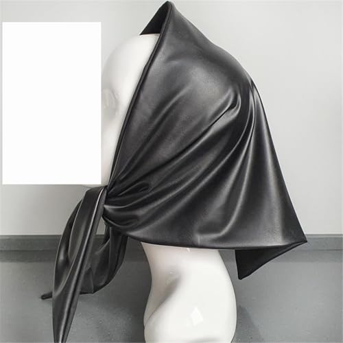 Womens Warm Long Shawl Winter Wraps Large Scarves Faux Leather Triangle Scarf Bandana Head Kerchief4