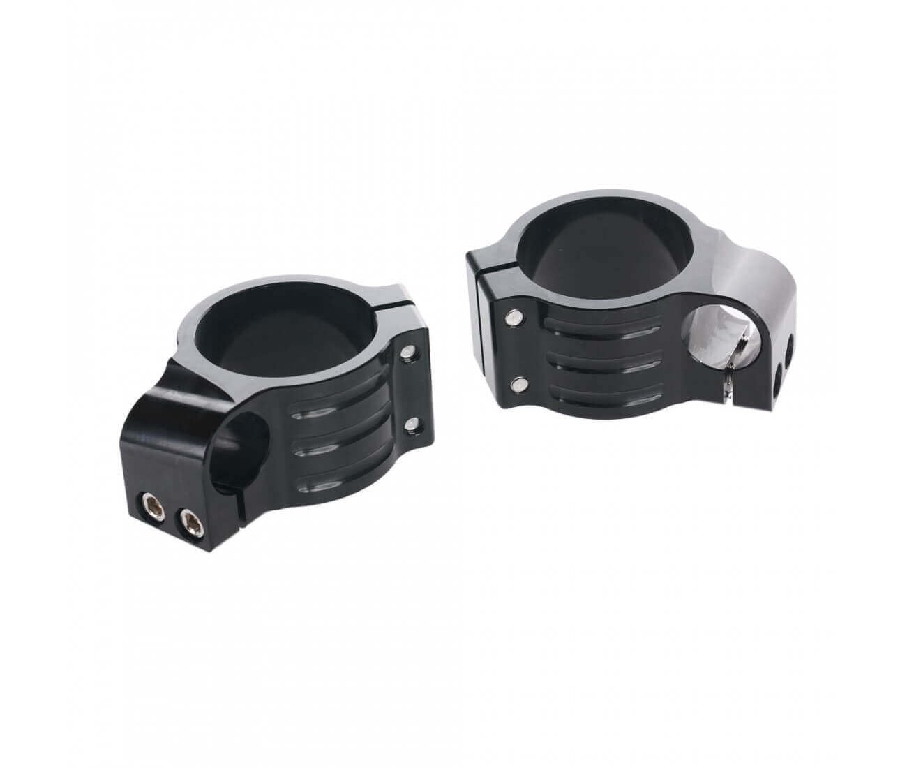 Compatible avec/Remplacement pour PAIRE DE GUIDON BRACELET ALUMINIUM 53 mm NOIR / BARCP14