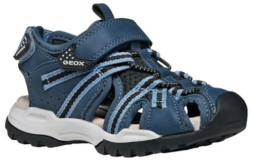 Sandales Geox J Borealis Boy B chaussures été garçon noir denim taille 24