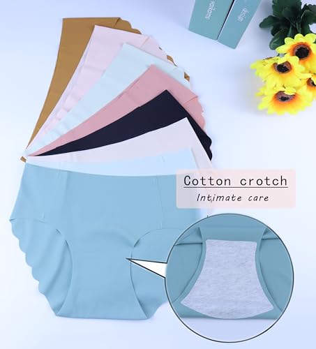 Boboking Teen Girls Seamless Underwear Tagless Panties Full Coverage Pack of 84