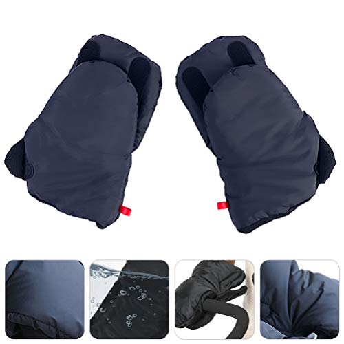 1 Par Luvas De Carrinho Mão De Bicicleta Luvas De Barra De Carrinho Capa De Guidão à Prova De Luvas