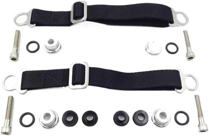 Motorcycle Rear Lift Strap Polyester Seat Adjustable Rescue Pull Sling Belt Ropes Compatible with Pit Bike(Black)