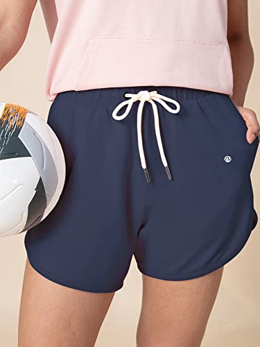 Image of NYKD Solid Cotton Shorts for Women with Pocket | Casual, Sports, Night Wear - NYK039