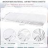 Breling Kids Air Mattress Fitted Sheets Compatible with Intex Cozy Kidz (Sheet Only) Toddler Inflatable Mattress Sheets for Kids Sleepover Party Travel Camping Airbed(White,6 Pcs) #1