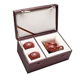 LTLWSH Juego De Té De Zisha Chino, Hecha A Mano De Arcilla Morada,China Vintage Porcelana de Tetera y 2 Cuencos de Exquisito Juego De Té Kung Fu De Cerámico para Regalo, La Familia Y La Oficin