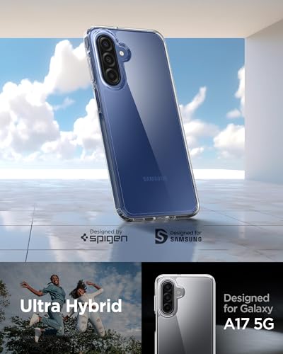 Image of Spigen Ultra Hybrid | Samsung Galaxy M17 5G /F17 5G /A17 /A17 5G Case [Transparent] [Air Cushion Protection] Galaxy M17 5G /F17 5G /A17 /A17 5G Back Cover | TPU+PC - Crystal Clear