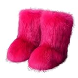 ✔Réchauffez-vous : Portez ces bottes douillettes en hiver pour rester au chaud, que ce soit au travail ou au quotidien, ou même par temps de neige. Leur épaisse fausse fourrure garde vos pieds bien au chaud en hiver.