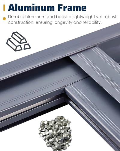 Ventana corrediza horizontal de 73x50cm para evitar golpes de viento en casitas de juego 6