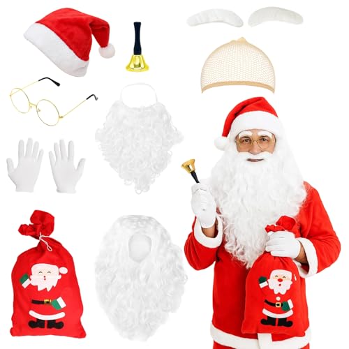 BrKern Weihnachtsmann Kostüm für Herren und Damen – Nikolaus...