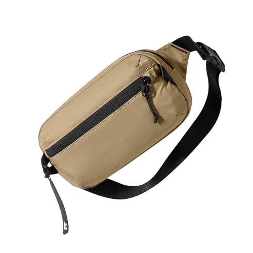 Image of tomtoc 1.5L-3.5L Sling Bag with RFID Blocking, X-Pac /Non X-Pac Minimalist Crossbody Chest Pack for Men and Women, Lightweight Water-Resistant Bag for Travel and Daily Commutes, Khaki, 1.5L, Fasion