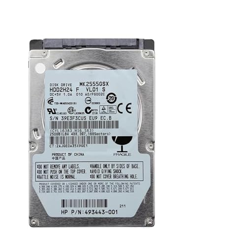 WBOBKO 250 GB 2,5-calowy notebook SATA2 wewnętrzny dysk twardy 250G HDD 150 MB/s 2/8 mb 5400-7200 obr./min wewnętrzny dysk twardy