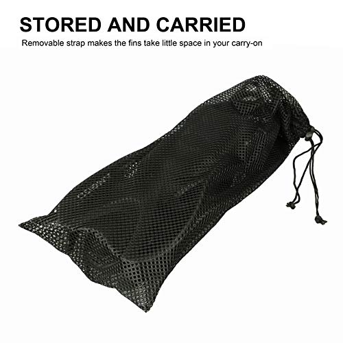 image for ANGGO Snorkel Fins, Short Diving Swim Fins/Swimming Flippers with Adju