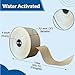 Klick Industrial 3'' x 492 Feet (150M) Reinforced Water Activated Gummed Kraft Paper Tape, Standard-Duty 30 lbs Break Strength, Secure Packing Shipping, Tamper Evident Gummed Tape, Brown - 10 Rolls