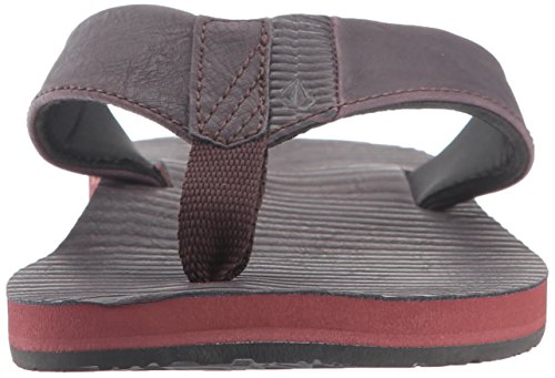 Volcom Men's Fader Faux Leather Sandal, Port, 7 M Us #TOP1
