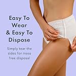 Rael Disposable Period Underwear, Organic Cotton Cover (Size L-XL, 12 Ct) | Leak Locker, Unscented, Extended Coverage for Women, Period Essentials, Postpartum Essentials, Feminine Care