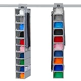 VAESIDA 帽子 収納 - 10段 更新 帽子掛け クローゼット 収納 吊り下げ キャップ ダストカバーとサイドメッシュバッグ付き つりさげ 収納 ベースボールキャップ 衣類 吊るす収納