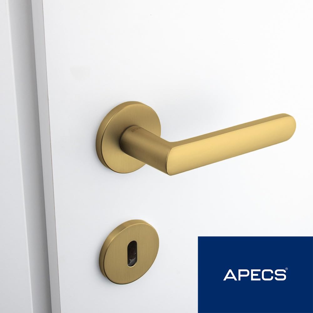 APECS - Tirador de puerta interior, color dorado mate