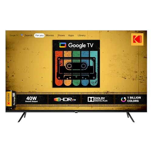 Image of Kodak 139 cm (55 inches) CAPRO Series 4K Ultra HD LED Google TV 55CAPROGT5014 (Black)