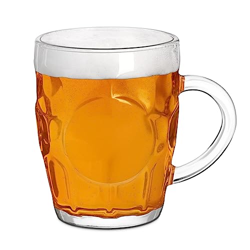 Maverton Boccale da birra con manico - bicchiere da birra 500 ml con manico per uomo - boccale da birra per bevitori di birra - per compleanni - per Natale - per anniversario