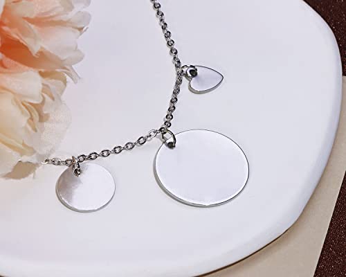 Shapenty Mini Stainless Steel Heart Pendant Charms Beads Bulk For Necklace Earring Bracelet Keychain Jewelry Making Craft Project Christmas Ornaments Decoration,10X9Mm (50) #TOP2