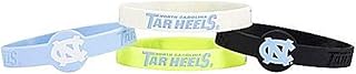 NCAA North Carolina Tar Heels Silicone Bracelets, 4-Pack