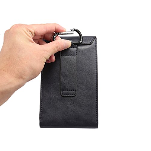 Luxury Vertical Pu Leather Pouch Case Belt Clip Holster For Samsung Galaxy Note 9 / Note 8 / S9 Plus / J8 / J7 Star / A6 / J6 / Alcatel 7 / 5V / Nokia 6.1 Plus/Oneplus 6 (Blue) #TOP7