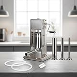 Mucola Wurstfüllmaschine 5L Edelstahl – Vertikaler Wurstfüller mit 4...