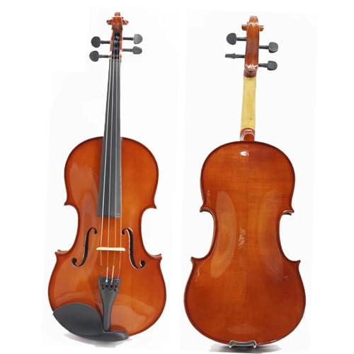 バイオリンスターターパッケージ スプルースカエデ 4/4 3/4 1/2 1/4 1/8 ヴィオリーノフィドル初心者楽器ケース弓弦フルセットアクセサリー(1/4)