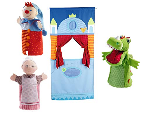 Preisvergleich Produktbild HABA Handpuppe Kleinkindspielzeug (3 Handpuppen mit Türtheater)