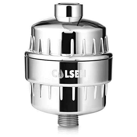 COLSEN 15 Stage Shower Head Filter for Hard Water - Universal Shower Head Water Softener, Removes Chlorine, Fluoride, Heavy Metals and Impurities Cover