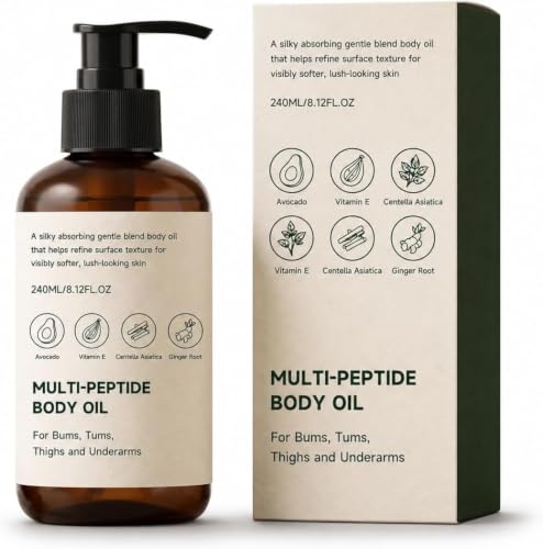 Image of Multi Peptide Body Oil, Body Firming Body Oil For Crepey Skin