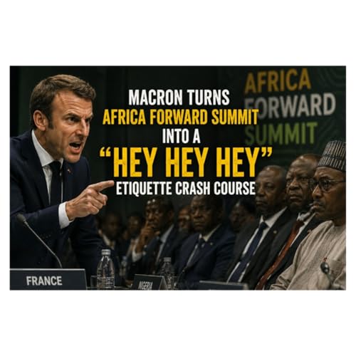 Hey Hey Hey, shut up (you niggers) &ndash; Macron shuts up people disturbing him in Kenya