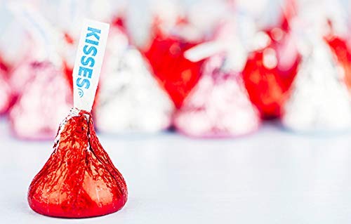 Hershey\'s Kisses, Pink, Red & Silver Foil Wrapped, Bulk - Great for Easter, Mother\'s Day, Baking, Gifts, Snacks & More! (2 Lbs.)