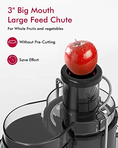 Juicer Machine, Sifene 3" Wide Mouth 500W Centrifugal Juicer For Vegetable And Fruit, Juice Extractor, Juice Maker Machines With 3-Speed Setting, Easy To Clean #TOP1