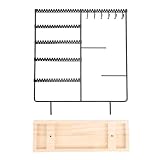 Hapivida Organizador de Joyas, Soporte para Pendientes Collares y Brazaletes con Base de, Estante Expositor para Tienda o Hogar para Mujeres y Ninas