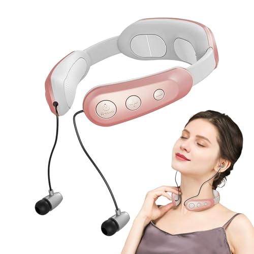 Masajeador eléctrico para músculos, masajeador eléctrico para el cuello - Masajeador multifuncional de relajación del cuello, alivia la tensión del cuello | Masajeador de cuello inalámbrico versátil