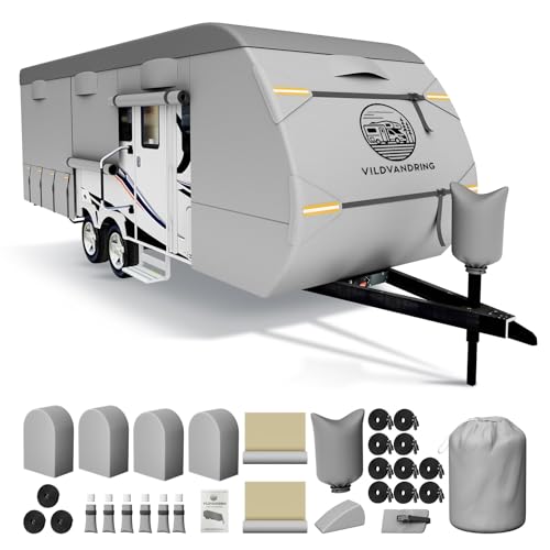 Heavy Duty Travel Trailer RV Cover 24-27ft, Rv Trailer Cover