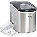 Della Portable Top Load Electric Ice Maker Produces up to 26 lbs. of Ice Daily, 2-Size Black / Stainless Steel