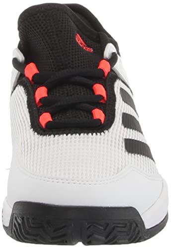 Adidas Adizero Ubersonic 4 Tennis Shoe, White/Core Black/Solar Red, 1 Us Unisex Little Kid #TOP1
