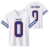 Keon Coleman Buffalo Bills #0 NFL Youth 8-20 White Away Player Jersey - Medium 10/12