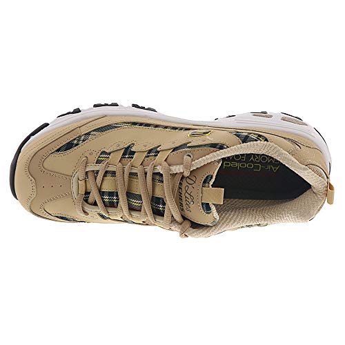 Skechers Skechers Women's D'Lites-Mountain ALPS Snow Shoe, Natural/Black, 10 M US
