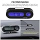 KSTE 2 in 1 Auto-Fahrzeug-Innen Mini elektronischer Uhr Digitaluhr-Thermometer Voltmeter