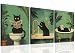 Funny Bathroom Black Cat Wall Art Set of 3, Whimsical Animal Bathroom Wall Decor Painting Maximalist Quirky Dark Pet Cat Toilet Canvas Poster Prints Aesthetics, Framed 12x16 inch