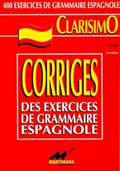 Paperback "clarisimo ; corrigés des exercices de grammaire espagnole" Book