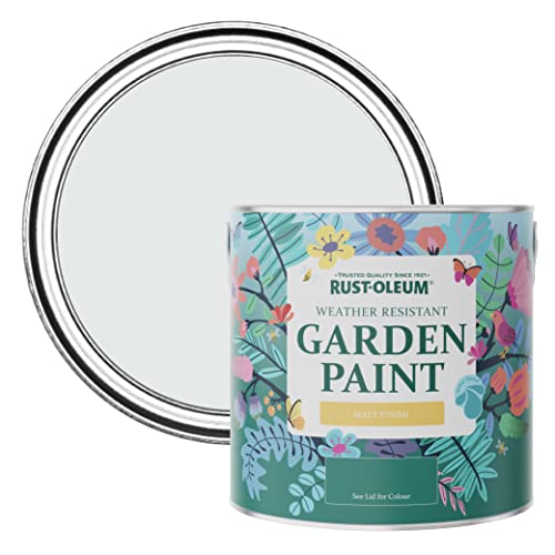 Rust-Oleum Grey Mould-Resistant Garden Paint In Matt Finish - Monaco Mist 2.5L